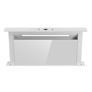 <span class=keywords><strong>Hotte</strong></span> aspirante à tirage descendant IDEA, <span class=keywords><strong>hotte</strong></span> de cuisson intelligente à tirage descendant électrique de table en acier inoxydable blanc coulissant - Product Image 2