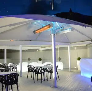 Paraguas para exteriores, sombrilla de gran tamaño con marco de aleación de aluminio para jardín y piscina, soporte para restaurante