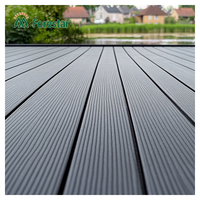 Planche de terrasse en WPC, terrasse en composite bois-plastique pour extérieur, antidérapante, imperméable, terrasse, patio, jardin, revêtement de sol en WPC