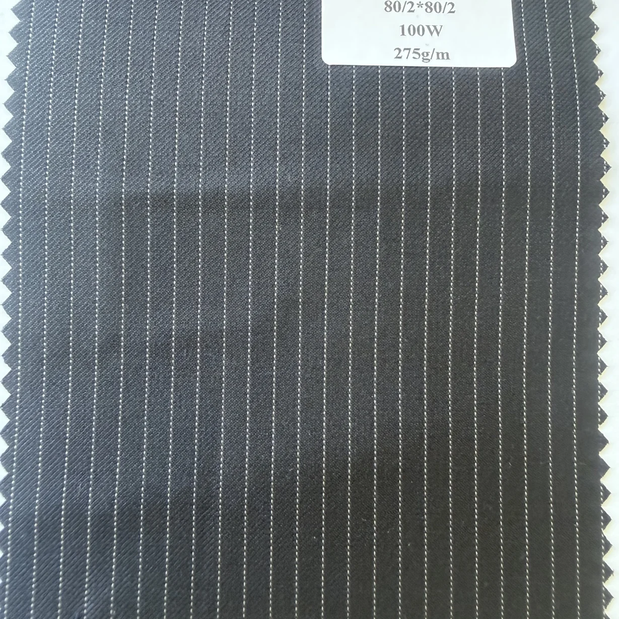 100% Merino Wool Worsted Woven Stripe Medium Weight Fabric Anti-Pill Windproof Anti-Static Features for Trousers Garments&Suits