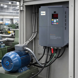 อินเวอร์เตอร์ VFD ขนาด 15KW 20HP สำหรับมอเตอร์ AC แบบสามเฟส 50/60Hz ใช้กับเครื่องอัดอากาศในอุตสาหกรรม ได้รับการรับรองมาตรฐาน CE ช่วงแรงดันไฟฟ้ากว้าง PDES 15 - Product Image 3