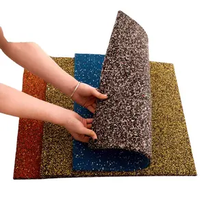Free Sample non-toxic Outdoor playground 20mm rubber mat flooring for park in low price