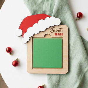 Custom Wooden Santa Mail Frame Christmas Elf <b>Message</b> <b>Board</b> Kids Holiday Countdown Note Holder Decoration Gift Plaque - Product Image 3