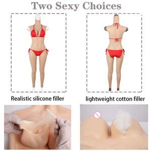 Combinaison intégrale pour femme Eta Drag Queen, faux buste en silicone, faux vagin, sous-vêtements, combinaison intégrale en silicone, vêtements de travestissement - Product Image 3