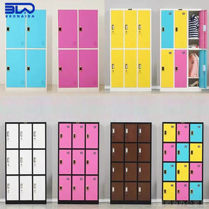 Armadio in Acciaio con Ripiani Regolabili per Archiviazione di Documenti, Dispositivi, Borse e Forniture in Spazi di Coworking - Product Image 4