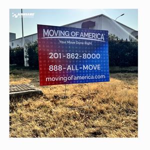 4 لافتات ساحة بلاستيكية كورفلوت 18x24 مع لافتات ساحة على مدار الساعة إعلانات بلاستيكية رخيصة مخصصة لافتات ساحة عيد ميلاد - Product Image 2