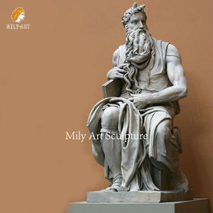 Statue de Moïse en Marbre Naturel Sculpté à la Main, Taille Naturelle, au Meilleur Prix - Product Image 6