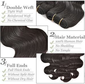 Extensiones de Cabello Humano Virgen con Cutícula Intacta, Ondulado, para Coser, Directo de Fábrica, para Mujer - Product Image 2