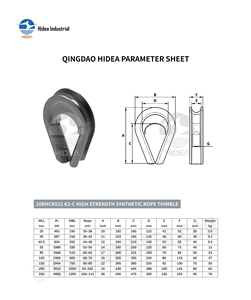 HIDEA Cuscinetto per Cavo Sintetico K2 C Rinforzato con Gussetto da 35mm a 114mm, Cuscinetto per Cavo Galvanizzato per Uso <span class=keywords><strong>Marino</strong></span> e Edile - Product Image 3