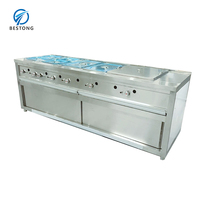 Bain-marie électrique professionnel en acier inoxydable 304 compatible GN pour buffet et restaurant