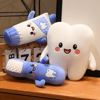 Peluche créative en forme de dent, jouet de simulation, cadeau de clinique dentaire pour l'éducation des enfants