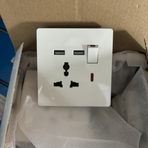 <span class=keywords><strong>13A</strong></span> nhà phổ ánh sáng Tường ổ cắm duy nhất đôi 220V Ổ cắm điện - Product Image 4