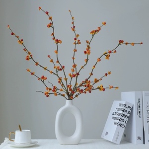 Fiori artificiali prosperità frutti piccoli cachi decorazioni fiori artificiali arredamento per la casa cinese - Product Image 1