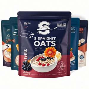 Custom Resealable Zip <b>Lock</b> Closure Aluminum Foil Stand-Up Pouch Breakfast Cereal Fruit Oatmeal Muesli Nuts Plastic <b>Bags</b> - Product Image 2