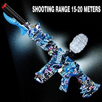 KK Nouveau 75CM Électrique Gel Ball Blaster Automatique Éclaboussures Activités de Plein Air Blaster Batterie En Plastique PC pour Jouet Pistolet pour Garçons Équipe