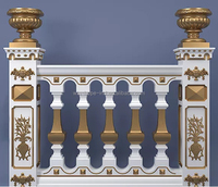 Plastic Reusable Concrete Injection Moulding Balustrade Railing Fence Mold