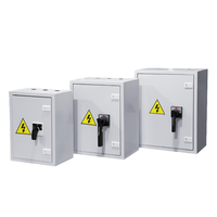 Commutateur de transfert manuel 3P monophasé 400V boîtier de distribution durable en acier inoxydable niveau de protection IP65 quotidien