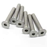 Vis de machine à tête fraisée hexagonale en acier allié revêtu Dacromet M4 M5 M6 M8 M10 Grade 10.9 DIN7991 Vente en gros Usine
