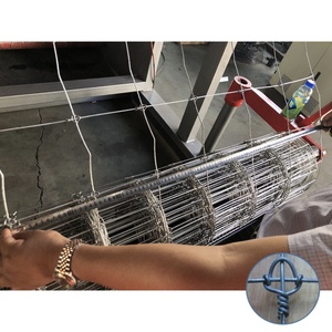 Machine de clôture à nœud <span class=keywords><strong>fixe</strong></span> de 96 pouces de hauteur du premier fabricant chinois, <span class=keywords><strong>moteur</strong></span> PLC à noyau de champ de ferme de cerf de construction en état neuf - Product Image 4