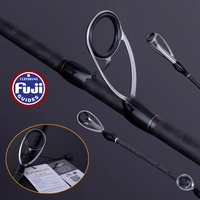 Canne à pêche spinning Lurekiller Force Plus X-Ride 2.7-2.9M en fibre de carbone avec guides Fuji, puissance moyenne-lourde (MH), pour la pêche en mer au bar et en rive.