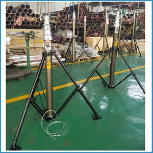 And AC Automatic Lifting up 1.8m 4.5m 6.0m Top Roof Building Fixed Telescopic Cctv Camera Aluminum Mast <b>Pole</b> TAL-P3-1.15-10 Tele - Product Image 3