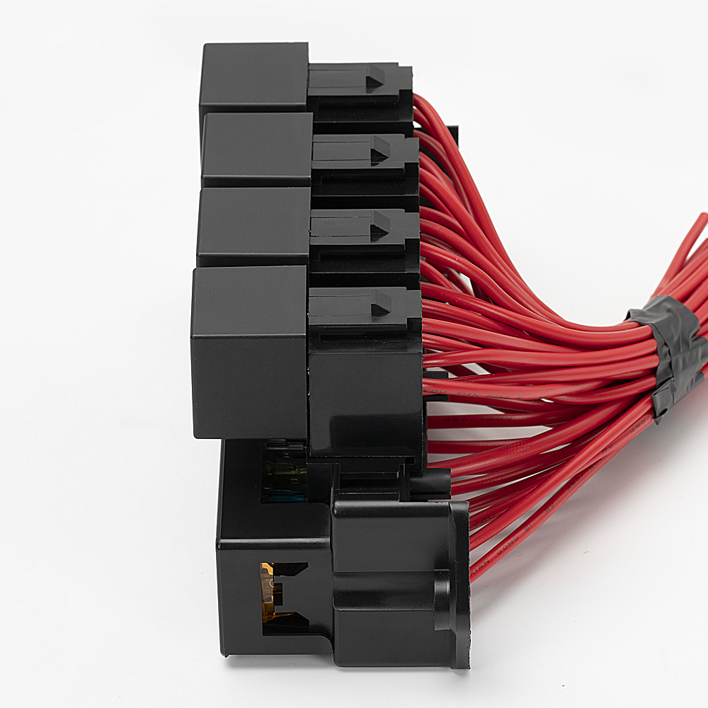 Scatola Portafusibili E Relè Impermeabile 12V 40A – 4 Vie Con 12 Fusibili, Per Auto, Camper, Barca, Fuoristrada