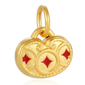 Pendentif croix micro-dur en or massif 24K 0.45g Accessoires de bijoux à la mode avec emballage personnalisable Pendentifs à breloque OEN/ODM - Product Image 1