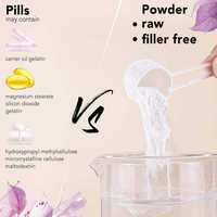 Poudre de peptides de collagène multi-sources nourrie à l'herbe avec biotine, vitamine C et acide hyaluronique pour la peau, les cheveux, les ongles et les articulations 454g Vente en gros