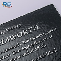 Plaque commémorative personnalisée en aluminium massif, signalétique en lettres 3D en relief, panneau de reconnaissance des donneurs