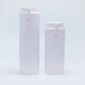 New Design PP AS 50Ml Dual Black Plastic Replaceable Airless <b>Pump</b> <b>Bottle</b> Cosmetics 30 Ml Face Cream Serum <b>Bottles</b> - Product Image 4