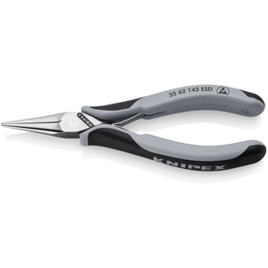 คีมอิเล็กทรอนิกส์ KNIPEX 35 62 145 ESD พร้อมด้ามจับหลายส่วน ขัดเงาแบบกระจก - Product Image 1