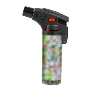 Gran oferta OEM/ODM encendedor de soplete inclinado con logotipos personalizados diseño de cartón recargable impermeable precio al por mayor embalaje de caja de exhibición - Product Image 4