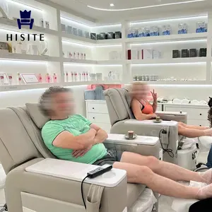 Chaise élégante de massage de station thermale de pédicure de beauté de Hisite pour le salon de manucure