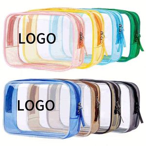 New <b>Makeup</b> <b>Bag</b> Instagram Style Waterproof PVC Storage <b>Bag</b> Small <b>Transparent</b> Toiletry <b>Bag</b> Ready for Immediate Wholesale - Product Image 1