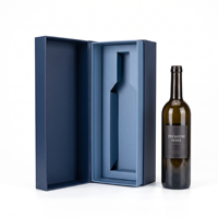 Boîte en carton personnalisée avec estampage à chaud OEM ODM pour bouteille de vin, souvenir de mariage, emballage cadeau, boîte à vin