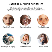 Masque oculaire rafraîchissant OEM Ice Pack Factory, compresse chaude et froide en peluche pour soulager la douleur, masque oculaire en gel froid avec perles de gel
