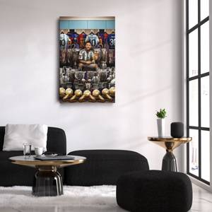 El juego <span class=keywords><strong>de</strong></span> la conquista del <span class=keywords><strong>mundo</strong></span> <span class=keywords><strong>de</strong></span> <span class=keywords><strong>Messi</strong></span> está completo Canvas Wall Art Print Home Decor - Product Image 3