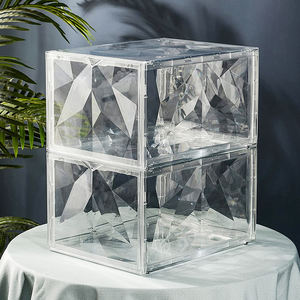 <span class=keywords><strong>Caja</strong></span> de <span class=keywords><strong>zapatos</strong></span> apilable gigante <span class=keywords><strong>jordan</strong></span>, <span class=keywords><strong>caja</strong></span> de <span class=keywords><strong>zapatos</strong></span> de plástico magnético con logotipo personalizado, venta al por mayor - Product Image 2