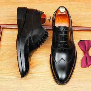 Men's Fashionable New Style Casual Dress Shoes Slip on Leather <b>Pointed</b> <b>Toe</b> Walking Shoes Waterproof for Autumn Season - Product Image 2