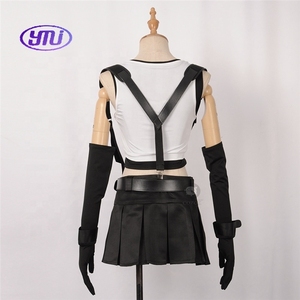 ไฟนอลแฟนตาซี VII ทีฟา ล็อคฮาร์ตคอสเพลย์เครื่องแต่งกายสาวชุดกีฬาเสื้อกั๊กกระโปรงถุงมือถุงเท้าชุดเต็มคาร์นิวัล - Product Image 5