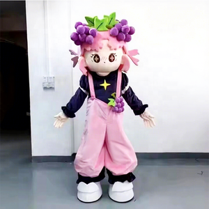 Guangzhou Enjoyment CE Nuevo Diseño 3D Personalizado de Alta Calidad, Vestuario de Mascota de Niña <span class=keywords><strong>Uva</strong></span> Adorable con Diseño de Burbujas en Relieve, en Venta - Product Image 1