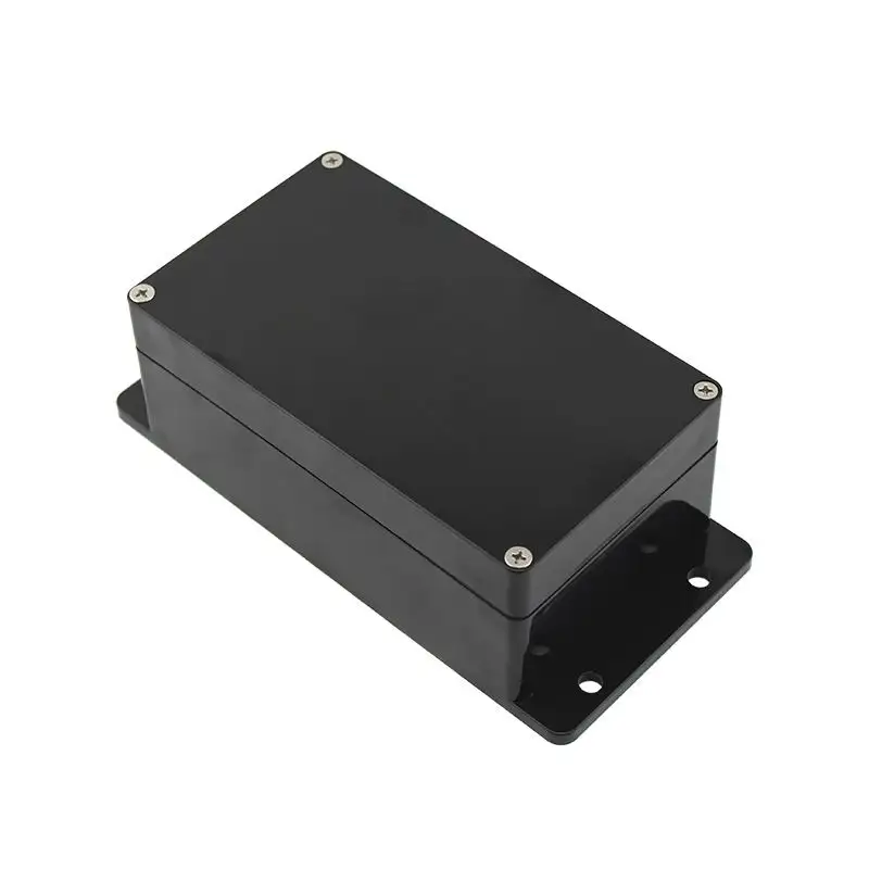 158*90*64mm Black color Flame retardant materia IP67 ABS Electrical Terminal Project Wiring Outdoor Waterproof enclosure