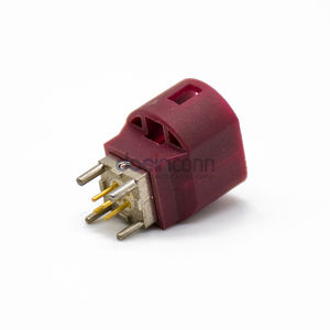 Разъем Fakra HSD, код H, фиолетовый, 4-контактный, штекер, для монтажа на печатную плату, высокоскоростной передачи данных - Product Image 2