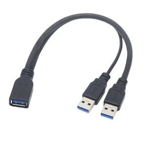 สายต่อขยาย USB 3.0 ชาย-หญิง 1 ต่อ 2 สำหรับถ่ายโอนข้อมูลและชาร์จ พร้อมหัวต่อคอมพิวเตอร์ - Product Image 2