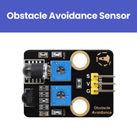 Keyestudio STEM Programmation Capteur d'évitement d'obstacles avec coque (sortie) Compatible avec les blocs de construction