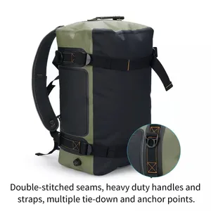 Custom Adventure Bag 40L Heavy Duty Waterproof Duffel Bag Dry Bag Backpack For Motorcycling Hunting Camping