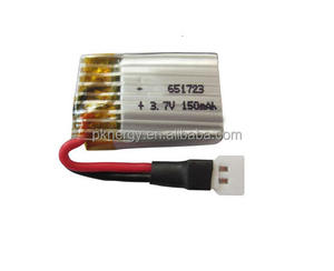 Pknergy LiPo battery 651723 <span class=keywords><strong>3</strong></span>,7 V 150 mAh lithium Li-polymer battery - Product Image 1