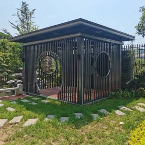 Pavillon <span class=keywords><strong>de</strong></span> <span class=keywords><strong>jardin</strong></span> contemporain en alliage d'<span class=keywords><strong>aluminium</strong></span> et verre 6x3, directement <span class=keywords><strong>de</strong></span> l'usine - Utilisation extérieure pour mariages et appartements, véranda extérieure - Product Image 1