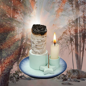 Quemador de Incienso de Cerámica para Meditación, Porta Incienso, Bandeja para Sahumar, Palo Santo, Madera Sagrada, Primavera, Verano, Otoño, Todas las Temporadas, Bodas - Product Image 3