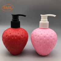 8Oz 250Ml Plastic Pe Fruit Container Aardbei Vorm Lotion Fles Met 24/410 Hals Afwerking